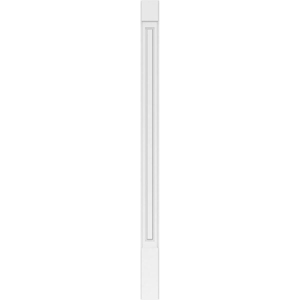 Ekena Millwork Raised Panel PVC Pilaster w/Standard Capital & Base, 6"W x 96"H x 2"P - PILP06X096RP01-2