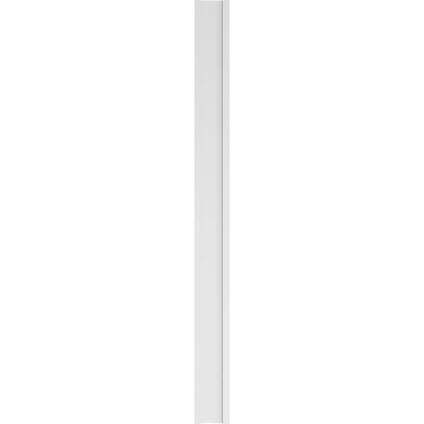 Ekena Millwork Two Equal Flat Panel PVC Pilaster w/Standard Capital & Base, 10W x 120H x 2P, PR - PILP10X120DFP01-2