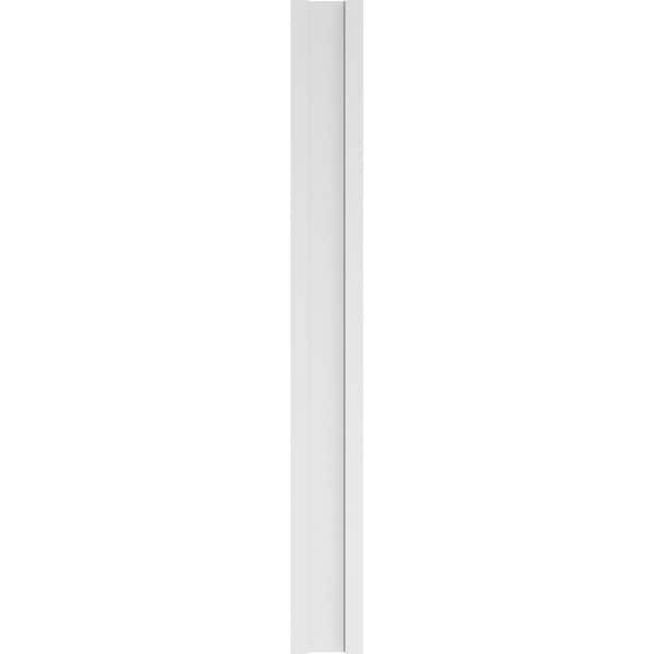 Ekena Millwork Two Equal Flat Panel PVC Pilaster w/Standard Capital & Base, 8"W x 72"H x 2"P - PILP08X072DFP01-2
