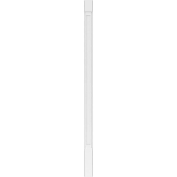 Ekena Millwork Flat Panel PVC Pilaster w/Standard Capital & Base, 5W x 102H x 2P, PR - PILP05X102FP01-2