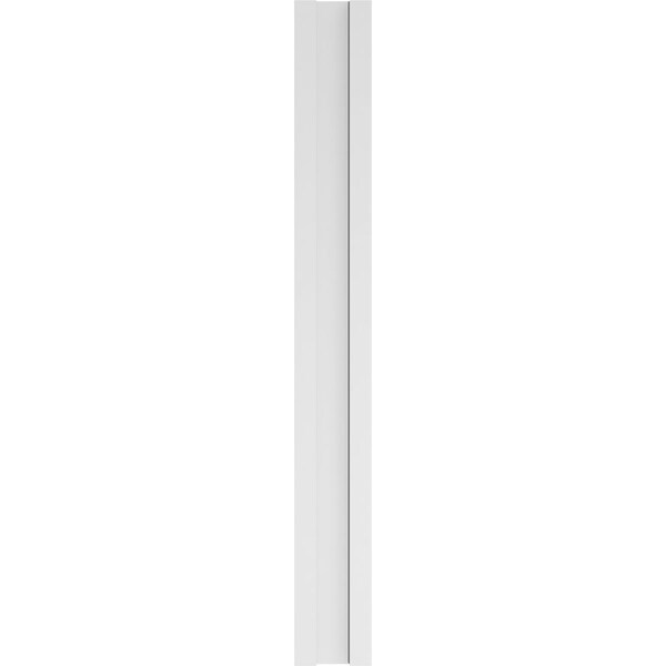 Ekena Millwork Flat Panel PVC Pilaster w/Decorative Capital & Base, 7"W x 60"H x 2"P - PILP07X060FP02-2
