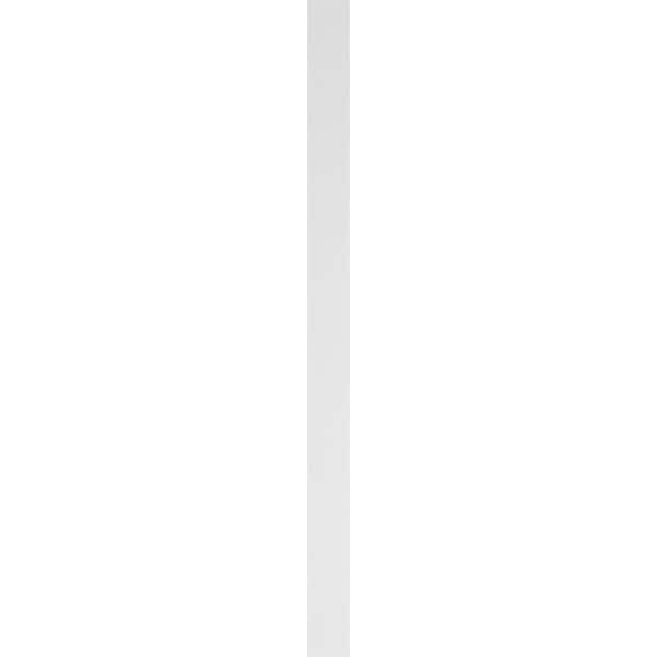 Ekena Millwork Two Equal Flat Panel PVC Pilaster w/Decorative Capital & Base, 6"W x 90"H x 2"P - PILP06X090DFP02-2