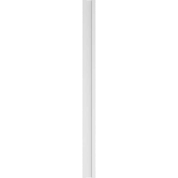 Ekena Millwork Two Equal Raised Panel PVC Pilaster w/Standard Capital & Base, 7"W x 96"H x 2"P - PILP07X096DRP01-2