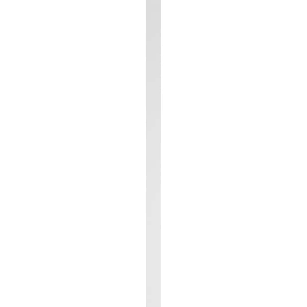 Ekena Millwork Two Equal Flat Panel PVC Pilaster w/Standard Capital & Base, 5"W x 102"H x 2"P - PILP05X102DFP01-2