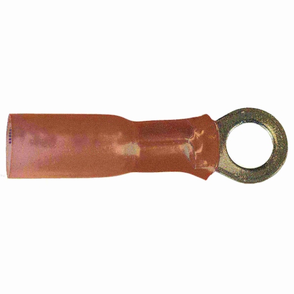 Terminales de anillo termocontraíbles de calibre 22 a 18 x #10 de Midwest Fastener, paquete de 8 - 67943.