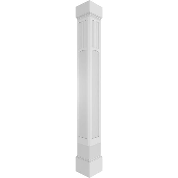 Ekena Millwork Craftsman Classic Square Non-Tapered San Miguel Mission Style Fretwork Column - CC1210ENSMDMIMI