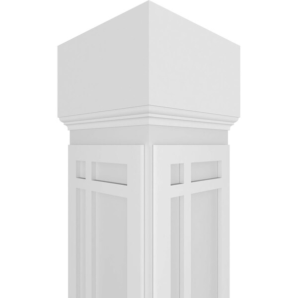 Ekena Millwork Craftsman Classic Square Non-Tapered San Juan Capistrano Fretwork Column - CC1008ENSJDMIMI