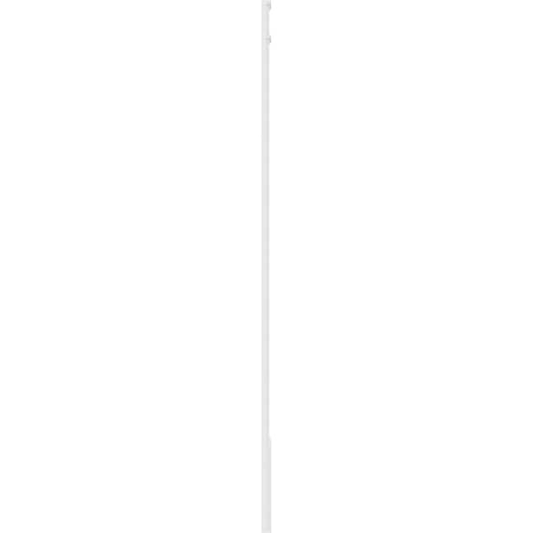 Ekena Millwork Flat Panel PVC Pilaster w/Decorative Capital & Base, 12W x 108H x 2P, PR - PILP12X108FP02-2