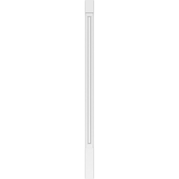 Ekena Millwork Raised Panel PVC Pilaster w/Standard Capital & Base, 5W x 96H x 2P, PR - PILP05X096RP01-2