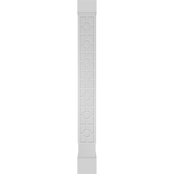 Ekena Millwork Craftsman Classic Square Non-Tapered Koroluck Fretwork Column w/ Standard Capital & Standard Base - CC0808ENKORCSCS