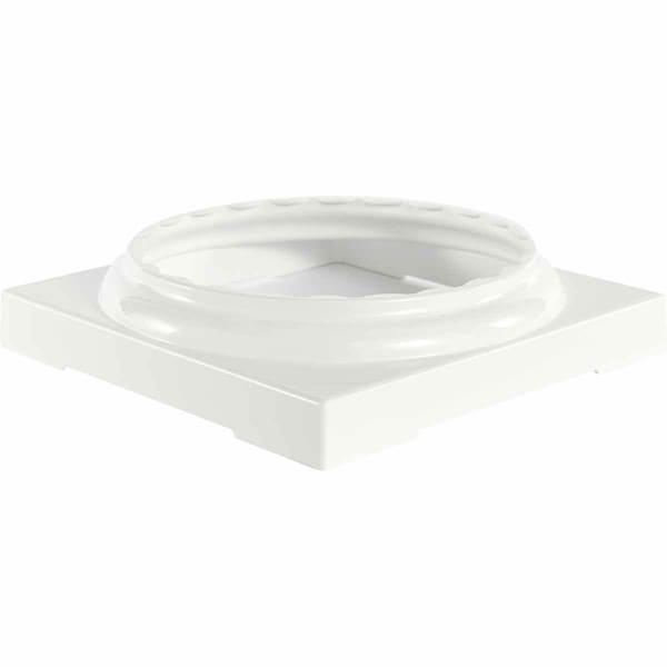 Ekena Millwork Standard Capital & Base Split for Post Wrap Installation for 8" Endura-Aluminum Fluted Round Columns - EA08RSRNSGTU