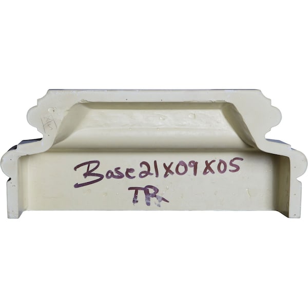 Ekena Millwork 21 1/4"W x 9"H x 5 5/8"P Traditional Base - BASE21X09X05TR