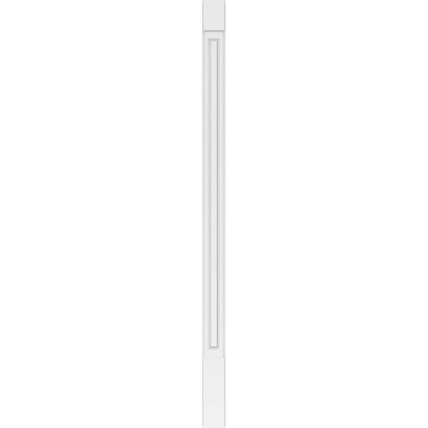 Ekena Millwork Raised Panel PVC Pilaster w/Standard Capital & Base, 6"W x 108"H x 2"P - PILP06X108RP01-2