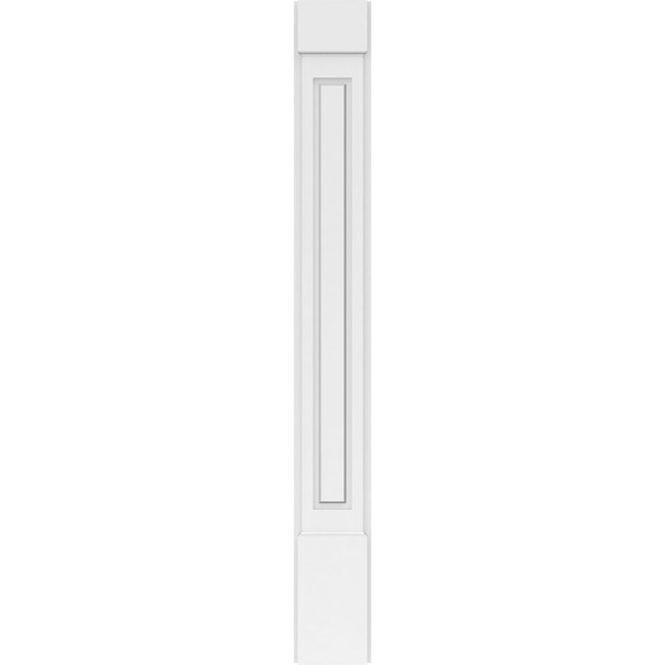 Ekena Millwork Raised Panel PVC Pilaster w/Standard Capital & Base, 7"W x 60"H x 2"P - PILP07X060RP01-2
