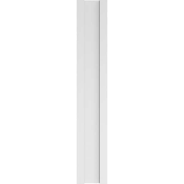 Ekena Millwork Two Equal Raised Panel PVC Pilaster w/Standard Capital & Base, 8"W x 48"H x 2"P - PILP08X048DRP01-2