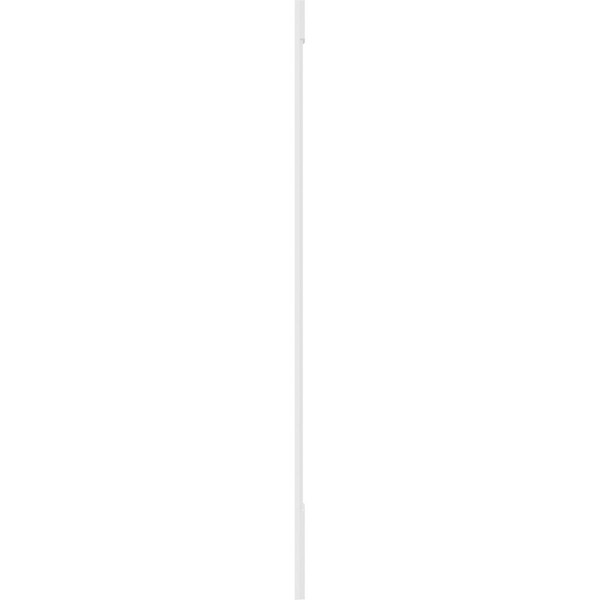 Ekena Millwork Two Equal Flat Panel PVC Pilaster w/Standard Capital & Base, 12"W x 120"H x 2"P - PILP12X120DFP01-2