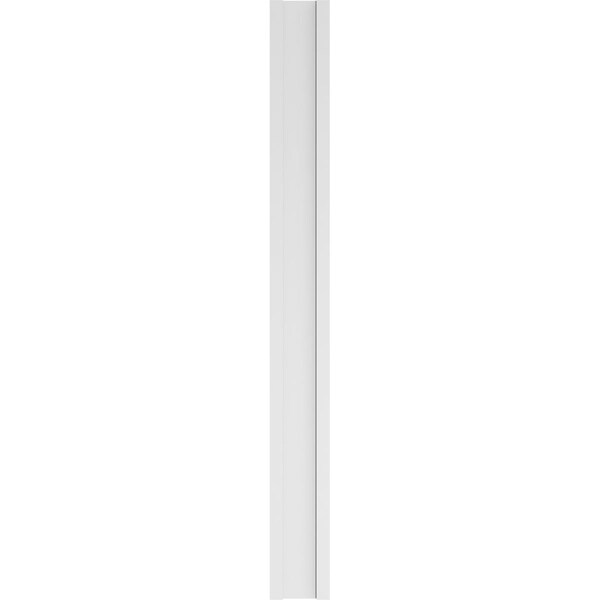 Ekena Millwork Two Equal Flat Panel PVC Pilaster w/Standard Capital & Base, 9"W x 90"H x 2"P - PILP09X090DFP01-2