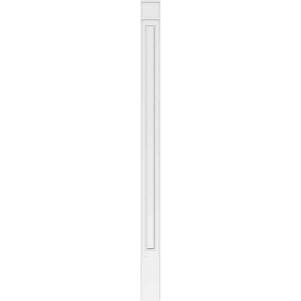 Ekena Millwork Raised Panel PVC Pilaster w/Decorative Capital & Base, 8"W x 120"H x 2"P - PILP08X120RP02-2