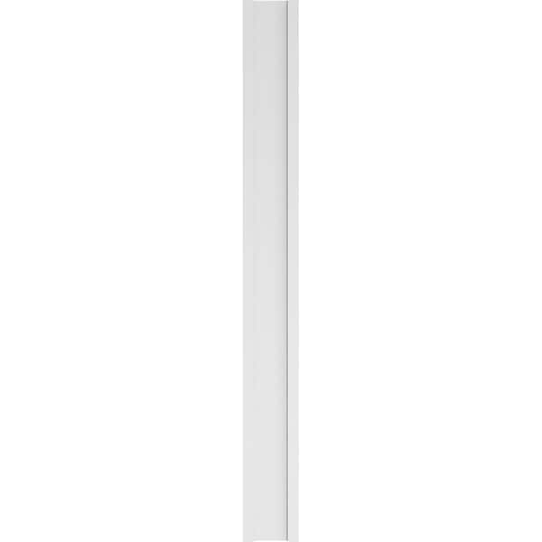 Ekena Millwork Two Equal Flat Panel PVC Pilaster w/Standard Capital & Base, 10W x 96H x 2P, PR - PILP10X096DFP01-2