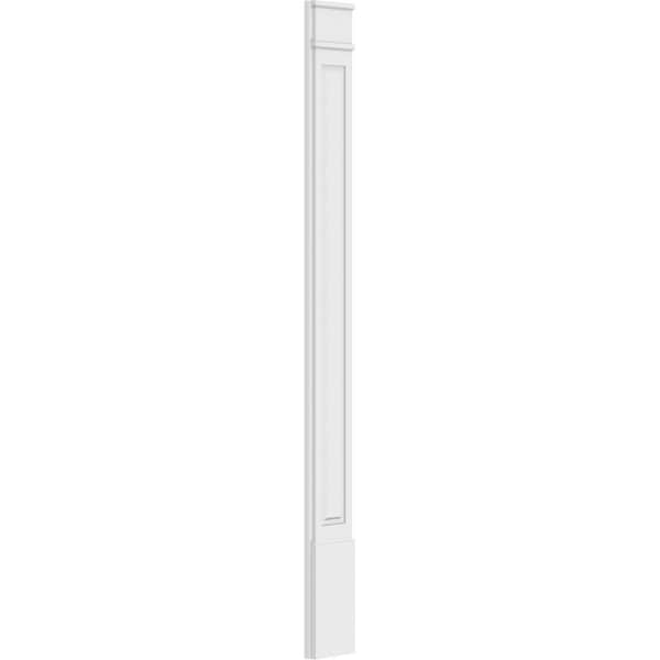 Ekena Millwork Raised Panel PVC Pilaster w/Decorative Capital & Base, 9"W x 96"H x 2"P - PILP09X096RP02-2