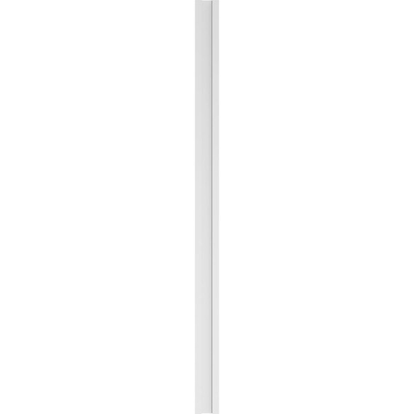 Ekena Millwork Flat Panel PVC Pilaster w/Standard Capital & Base, 7"W x 120"H x 2"P - PILP07X120FP01-2