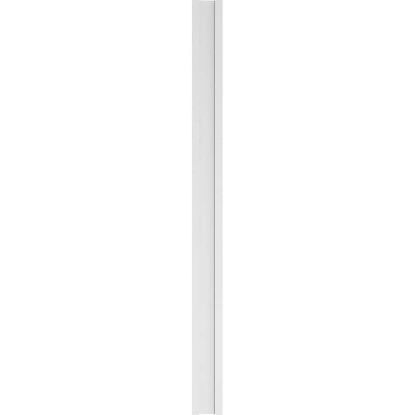 Ekena Millwork Two Equal Flat Panel PVC Pilaster w/Standard Capital & Base, 8W x 108H x 2P, PR - PILP08X108DFP01-2