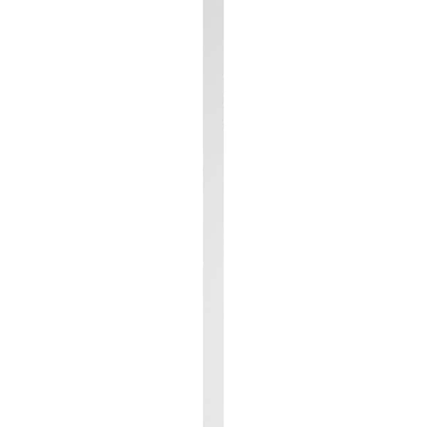 Ekena Millwork Two Equal Flat Panel PVC Pilaster w/Decorative Capital & Base, 5W x 102H x 2P, PR - PILP05X102DFP02-2
