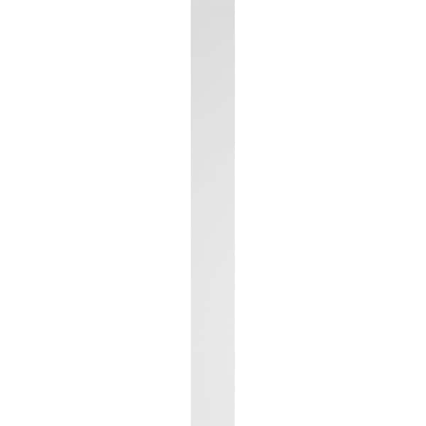 Ekena Millwork Two Equal Flat Panel PVC Pilaster w/Standard Capital & Base, 5"W x 48"H x 2"P - PILP05X048DFP01-2