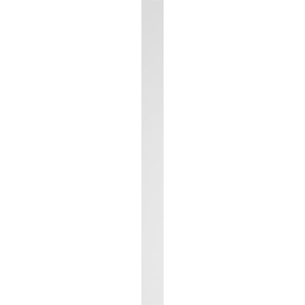 Ekena Millwork Flat Panel PVC Pilaster w/Decorative Capital & Base, 6"W x 82"H x 2"P - PILP06X082FP02-2