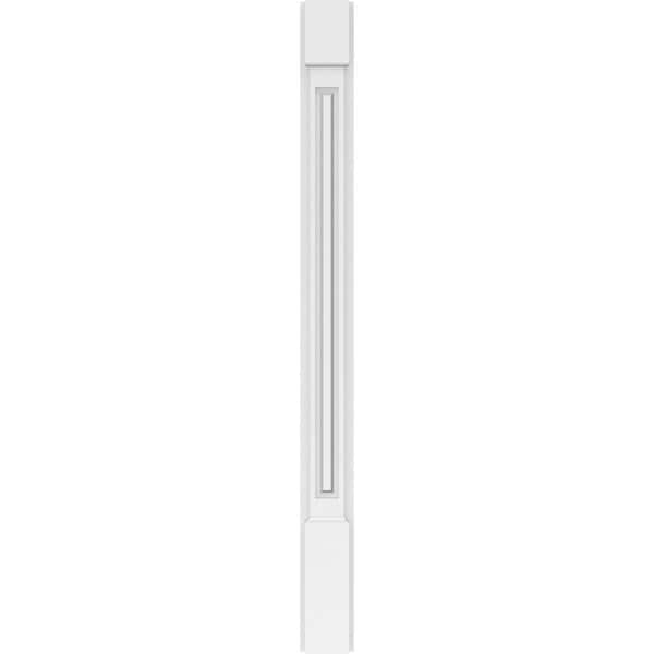 Ekena Millwork Raised Panel PVC Pilaster w/Standard Capital & Base, 4"W x 48"H x 2"P - PILP04X048RP01-2