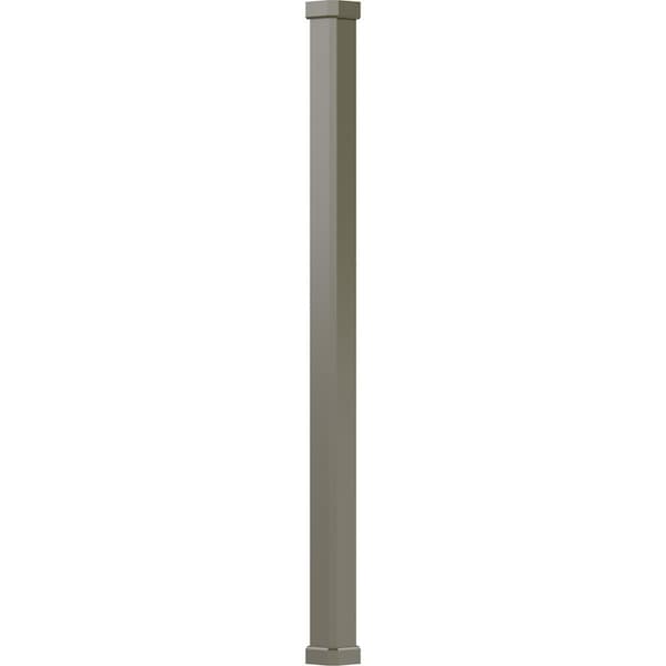 Ekena Millwork 6" x 8' Endura-Aluminum Craftsman Style Column Square Shaft (For Post Wrap Installation) Non-Tapered - EA0608INPSGCRCR