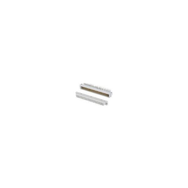 Conector Euro de la placa FCI, 64 contactos, 2 hileras, macho, ángulo recto, terminal de soldadura - 86094647113765E1LF