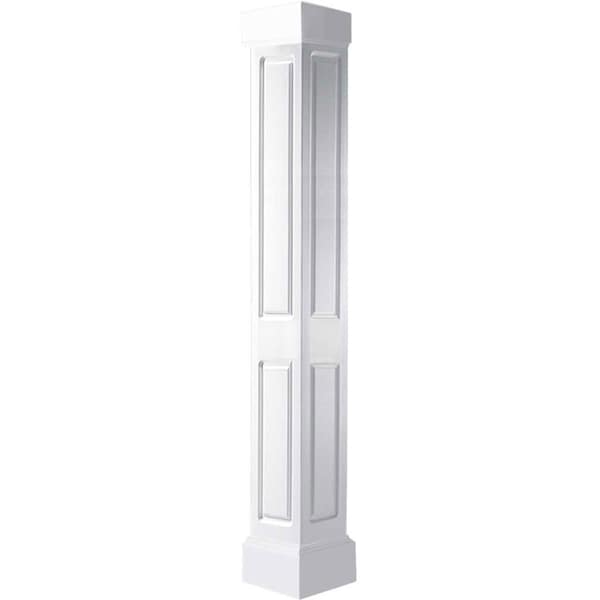 Ekena Millwork Craftsman Classic Square Non-Tapered, Double Raised Panel Column, Mission Capital & Mission Base - EC1209ENDMIMI
