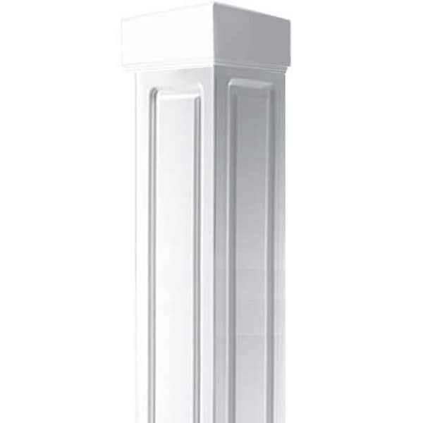 Ekena Millwork Craftsman Classic Square Non-Tapered, Double Raised Panel Column, Mission Capital & Mission Base - EC1209ENDMIMI