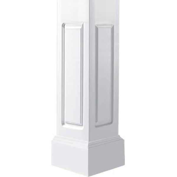 Ekena Millwork Craftsman Classic Square Non-Tapered, Double Raised Panel Column, Mission Capital & Mission Base - EC1209ENDMIMI