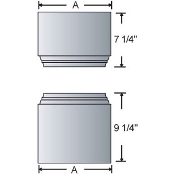 Ekena Millwork Craftsman Classic Square Non-Tapered Raised Panel Column w/ Mission Capital & Mission Base - EC1208ENRMIMI