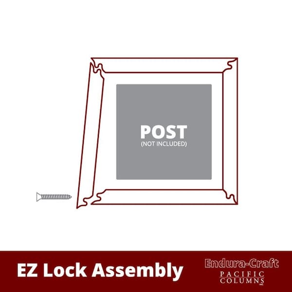 Ekena Millwork Craftsman Classic Square Non-Tapered, Double Raised Panel Column, Standard Capital & Standard Base - EC1209ENDSTST