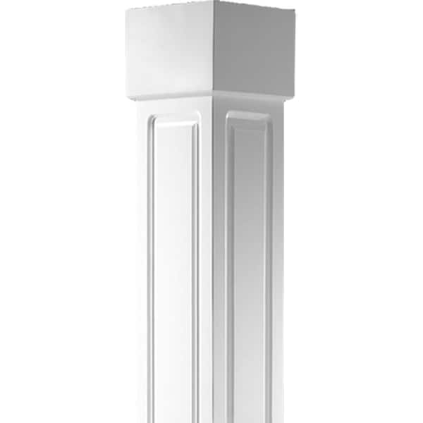 Ekena Millwork Craftsman Classic Square Non-Tapered, Double Raised Panel Column, Standard Capital & Standard Base - EC1209ENDSTST