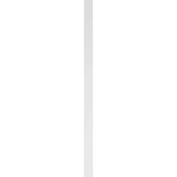 Ekena Millwork Flat Panel PVC Pilaster w/Standard Capital & Base, 6"W x 120"H x 2"P - PILP06X120FP01-2
