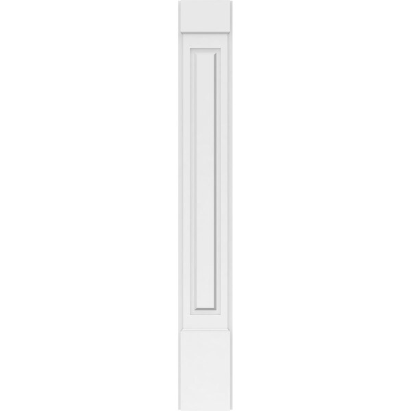 Ekena Millwork Raised Panel PVC Pilaster w/Standard Capital & Base, 8"W x 60"H x 2"P - PILP08X060RP01-2