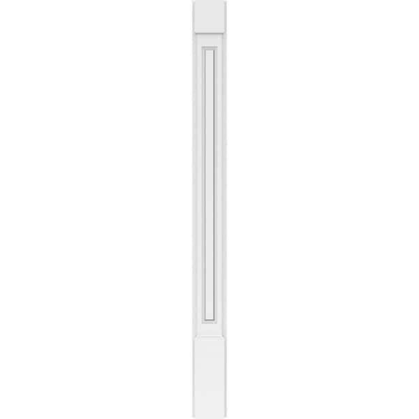 Ekena Millwork Raised Panel PVC Pilaster w/Standard Capital & Base, 5"W x 60"H x 2"P - PILP05X060RP01-2