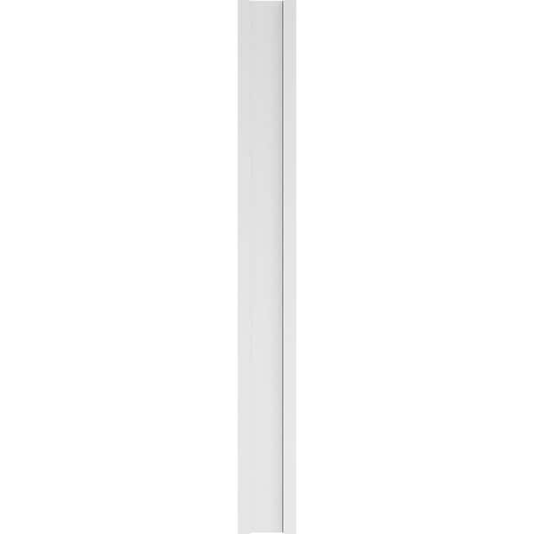 Ekena Millwork Two Equal Flat Panel PVC Pilaster w/Decorative Capital & Base, 9"W x 82"H x 2"P - PILP09X082DFP02-2
