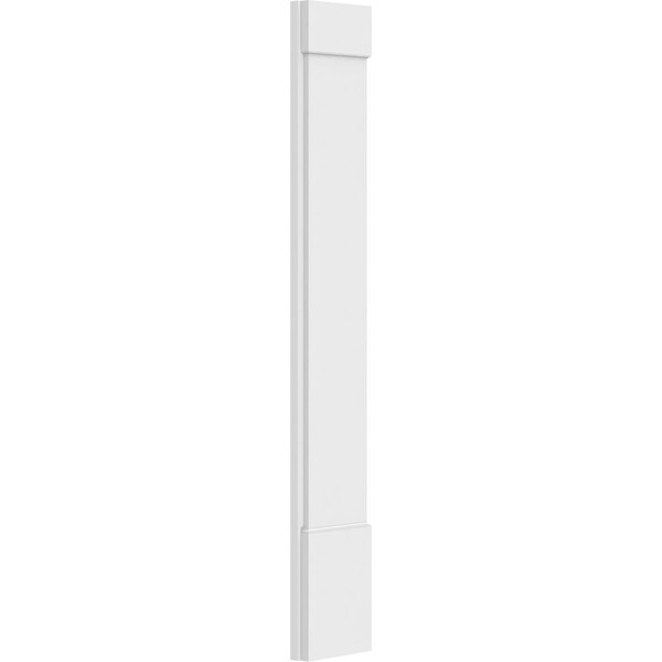 Ekena Millwork Plain PVC Pilaster w/Standard Capital & Base, 9"W x 60"H x 2"P - PILP09X060SM01-2