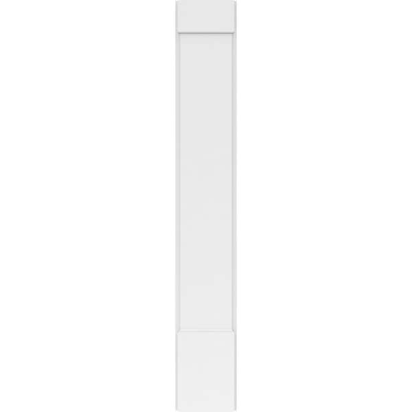 Ekena Millwork Plain PVC Pilaster w/Standard Capital & Base, 9"W x 60"H x 2"P - PILP09X060SM01-2
