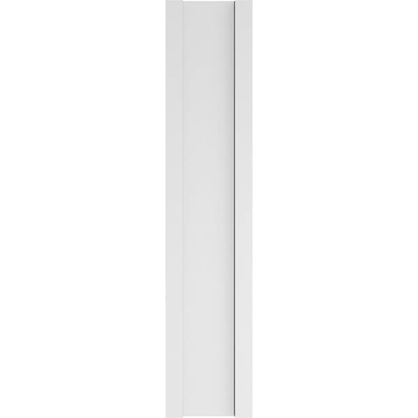 Ekena Millwork Two Equal Raised Panel PVC Pilaster w/Decorative Capital & Base, 10W x 48H x 2P, PR - PILP10X048DRP02-2