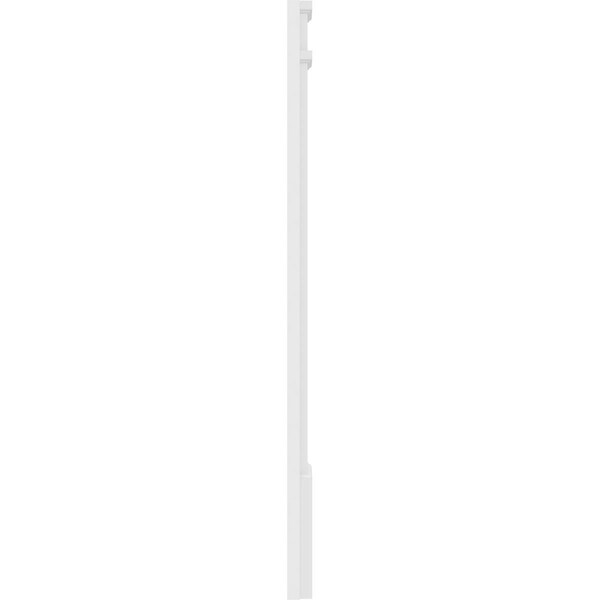 Ekena Millwork Two Equal Raised Panel PVC Pilaster w/Decorative Capital & Base, 10W x 48H x 2P, PR - PILP10X048DRP02-2