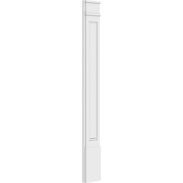 Ekena Millwork Raised Panel PVC Pilaster w/Decorative Capital & Base, 9"W x 72"H x 2"P - PILP09X072RP02-2