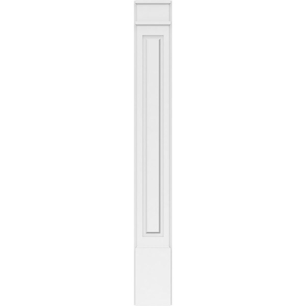 Ekena Millwork Raised Panel PVC Pilaster w/Decorative Capital & Base, 9"W x 72"H x 2"P - PILP09X072RP02-2