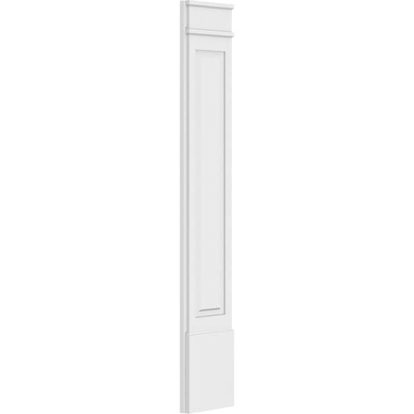 Ekena Millwork Raised Panel PVC Pilaster w/Decorative Capital & Base, 12"W x 72"H x 2"P - PILP12X072RP02-2