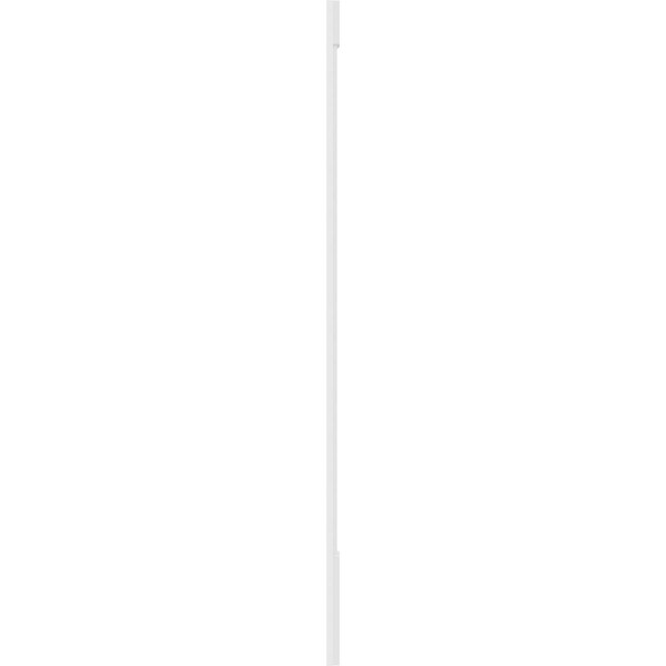 Ekena Millwork Two Equal Flat Panel PVC Pilaster w/Standard Capital & Base, 7W x 102H x 2P, PR - PILP07X102DFP01-2